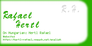 rafael hertl business card